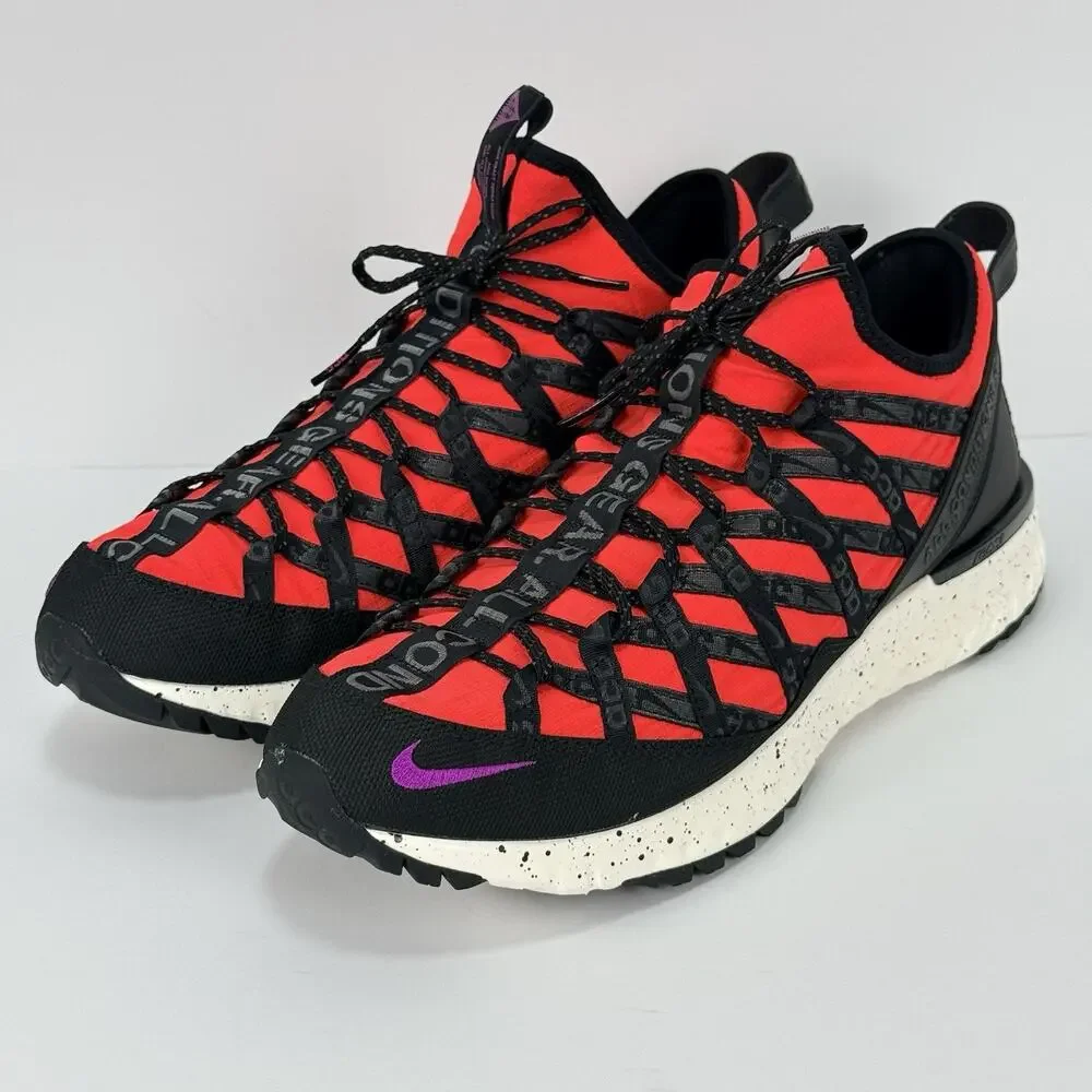 Nike ACG React Terra Gobe Crimson Men’s Size 13 Trail Sneakers BV6344-600